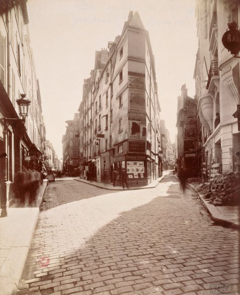 Eugène Atget, coin rue de Seine, 1911