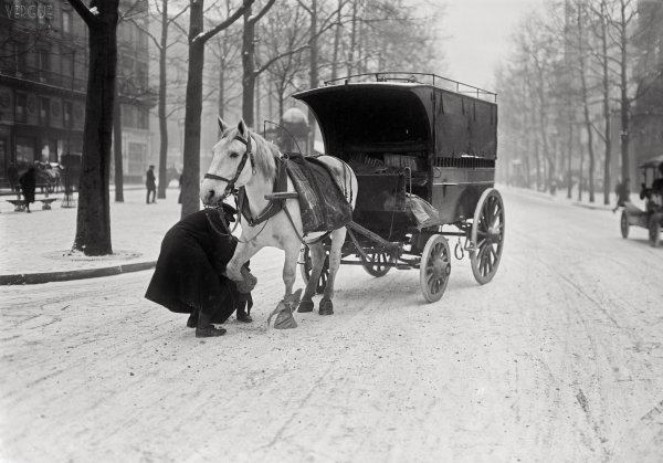Scène d’hiver à Paris, 1920