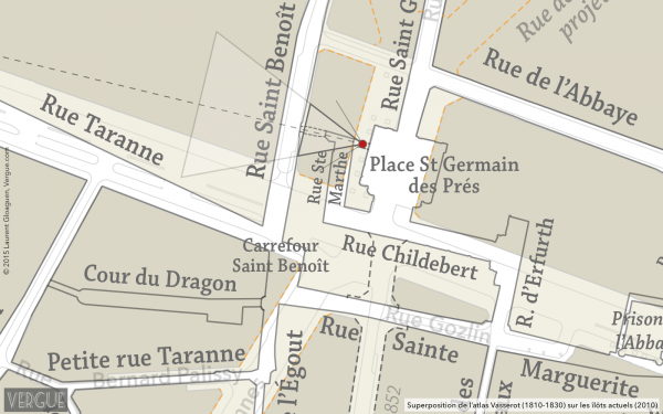 Plan rue Saint Benoît