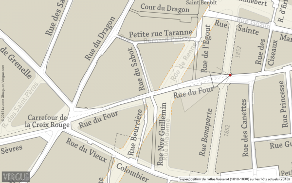 Plan rue du Four