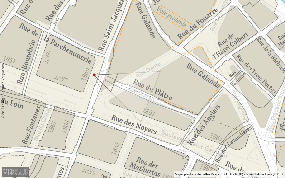 Plan rue du Plâtre