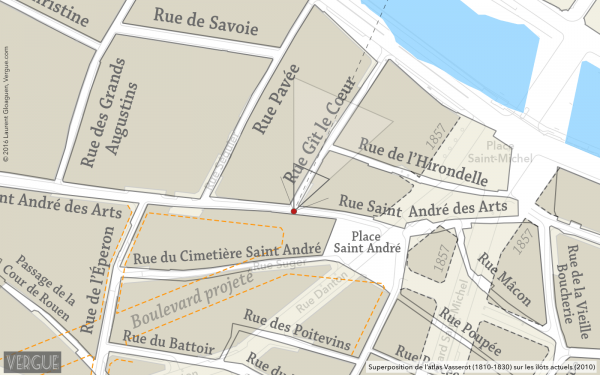Plan rue Gît-le-Cœur