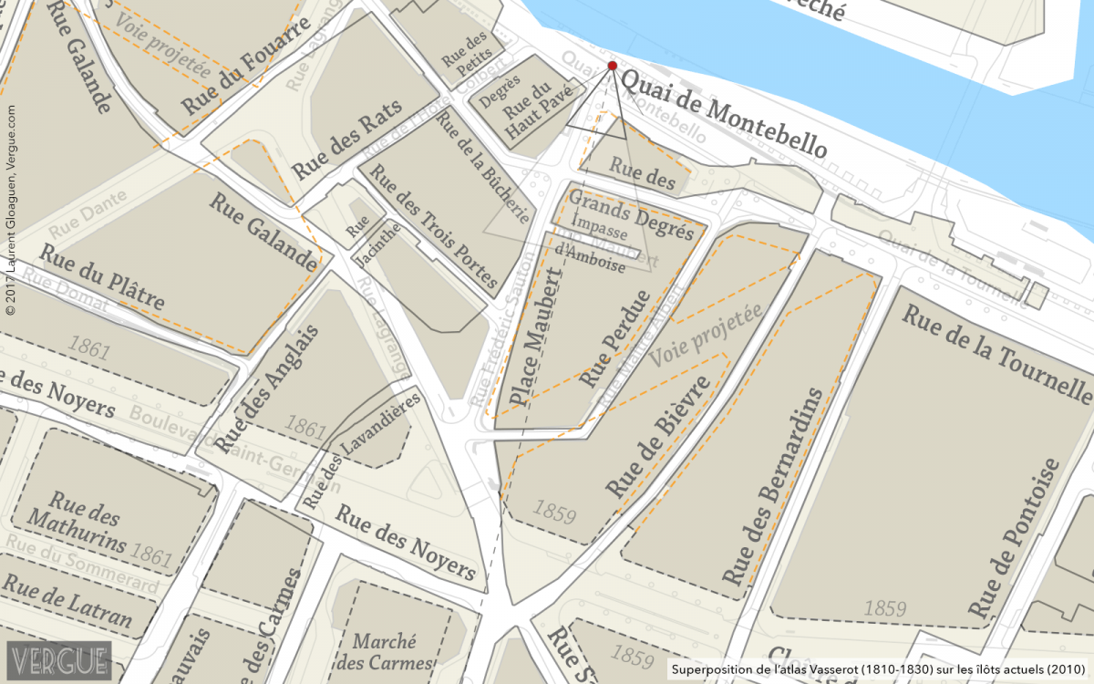 Plan rue du Haut Pavé