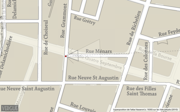 Plan rue Ménars