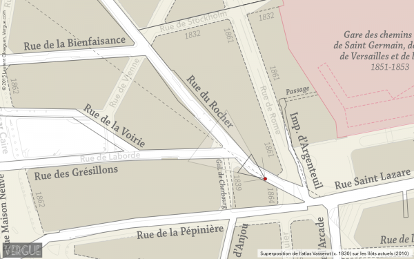Plan rue du Rocher
