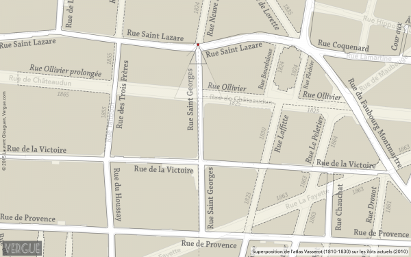 Plan rue Saint Georges
