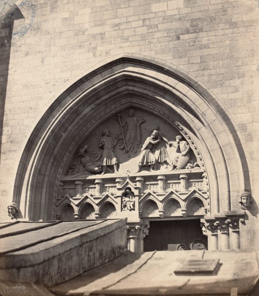 Saint-Jean-Baptiste de Belleville, tympan transept droit