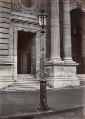 Charles Marville : candélabre, Louvre, pavillon Mollien