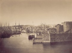 Le Gray : Vue du port de Brest à marée haute