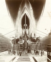 Bedford Lemere : hélices du Lusitania