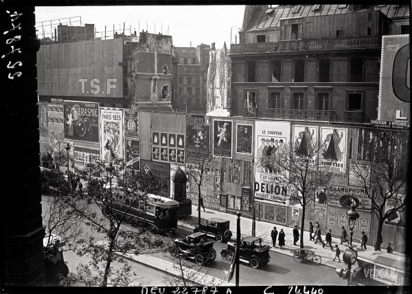 Achèvement du boulevard Haussmann, 1925
