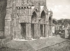 Charles Nègre : cathédrale de Chartres, portique du Midi
