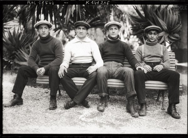 Carpentier, Stuber, Bernstein, boxeurs, 1912
