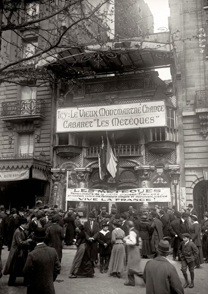 Fermeture du cabaret des Métèques, 1916