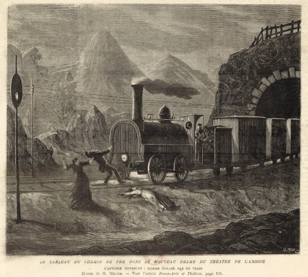 Tableau du chemin de fer dans l’Affaire Coverley