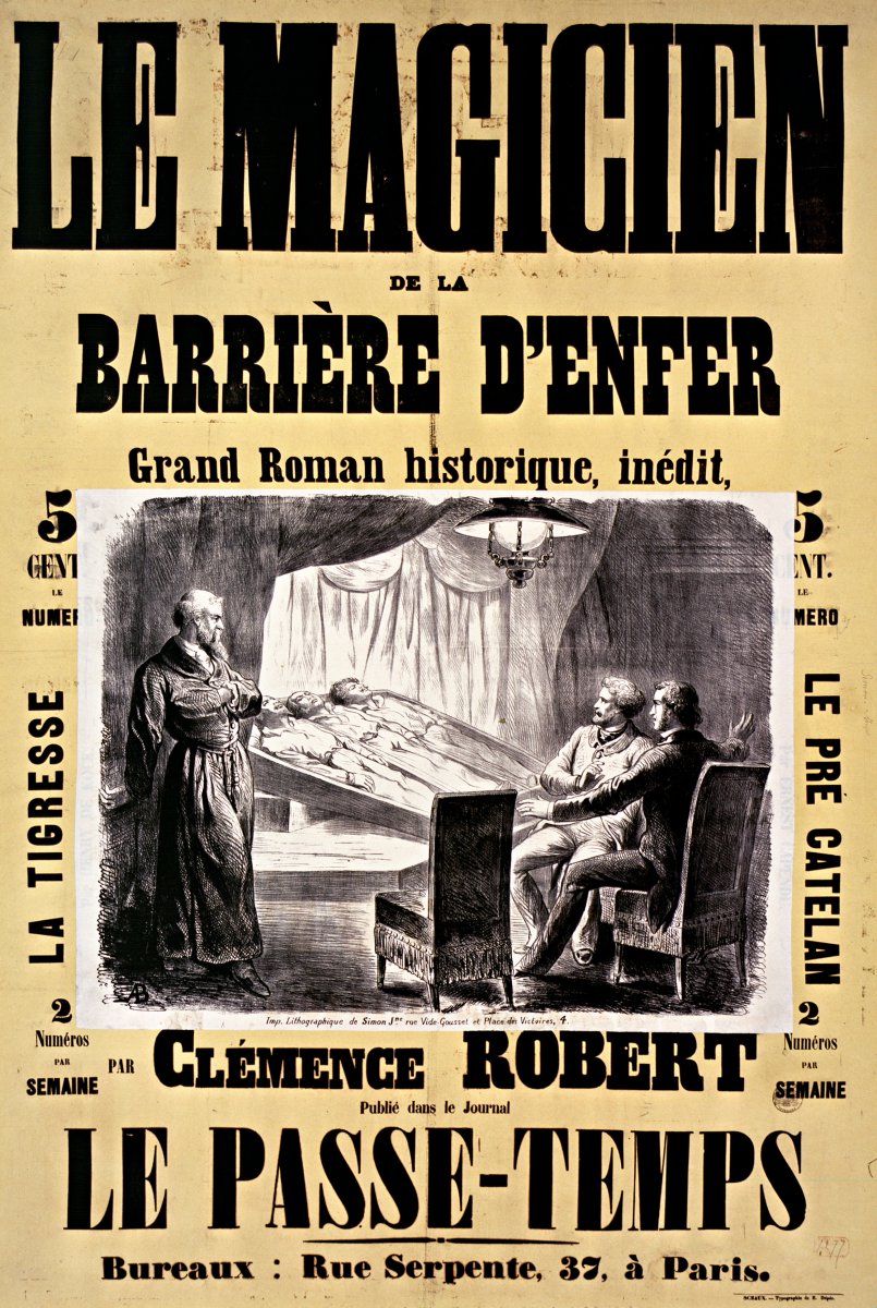 Affiche pour le journal “Le Passe-Temps”, 1865