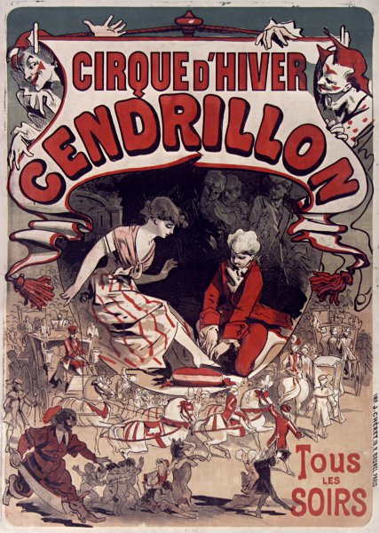 Affiche spectacle Cendrillon, 1876
