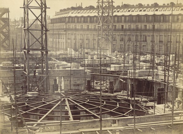 Louis-Émile Durandelle : construction de l’Opéra, mai 1864