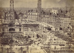 Louis-Émile Durandelle : construction de l’Opéra, mars 1864