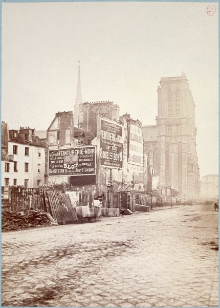 Rue d’Arcole en 1869