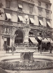 Charles Marville : fontaine Davioud, place de la Madeleine
