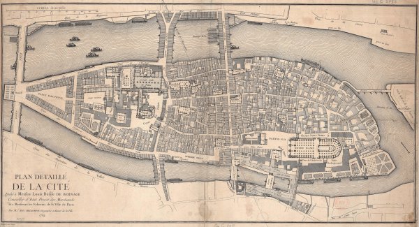 Projet pour l’île de la Cité, 1776
