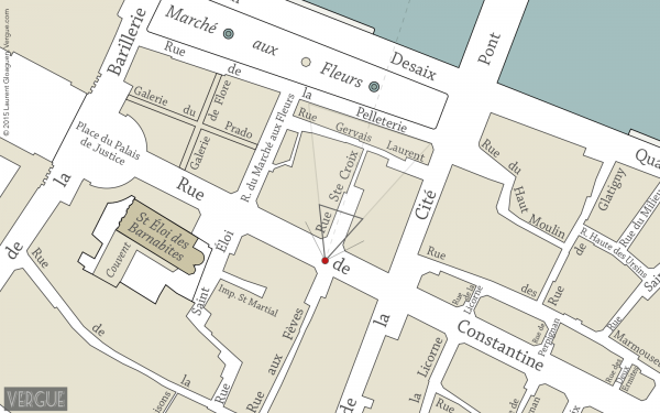 Plan rue Sainte Croix