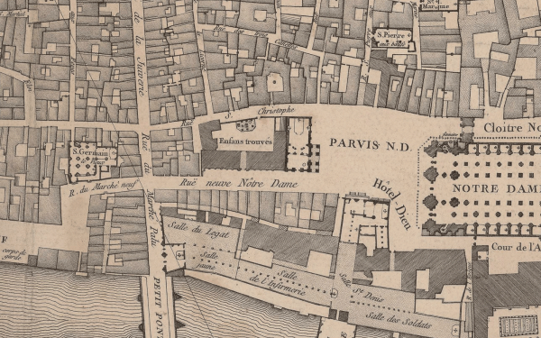 Plan Enfans trouvés, 1754