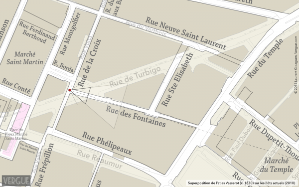 Plan rue des Fontaines