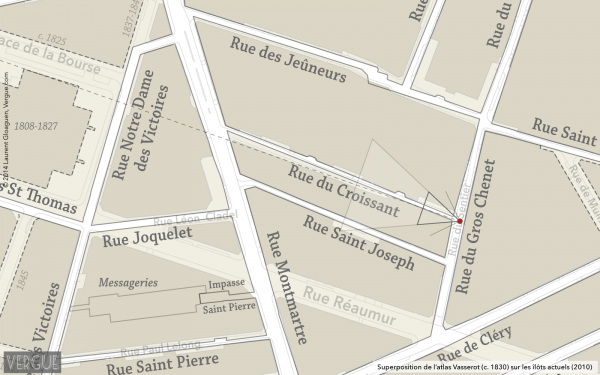 Plan rue du Croissant