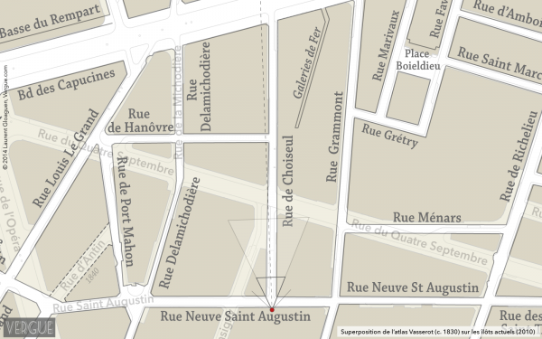 Plan rue de Choiseul
