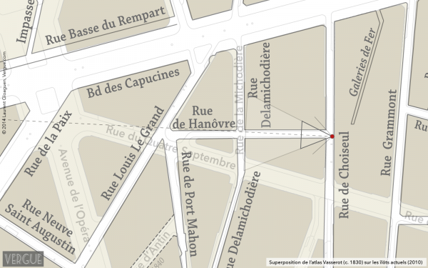 Plan rue de Hanovre