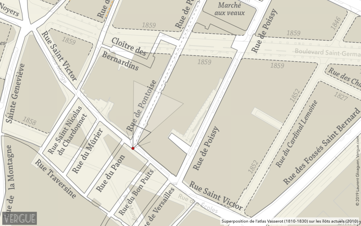 Plan rue de Pontoise