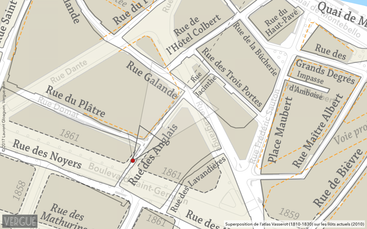 Plan rue des Anglais
