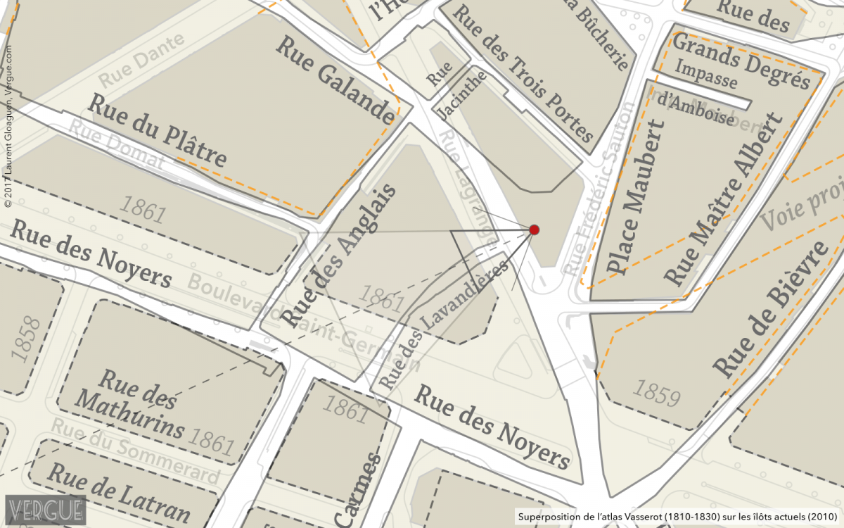 Plan rue des Lavandières