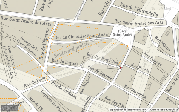 Plan rue des Poitevins