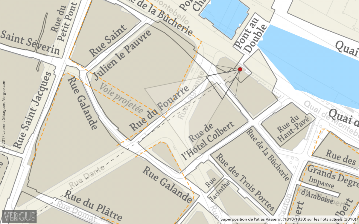 Plan rue du Fouarre