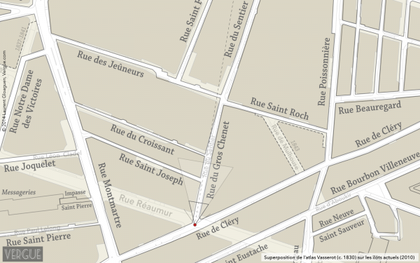 Plan rue du Sentier