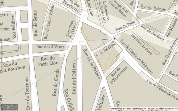 Plan rue Dupuytren