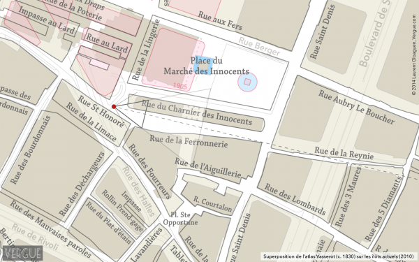 Plan rue de la Ferronnerie