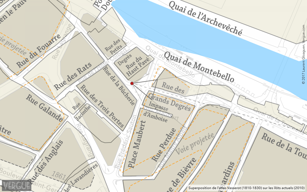 Plan rue des Grands Degrés