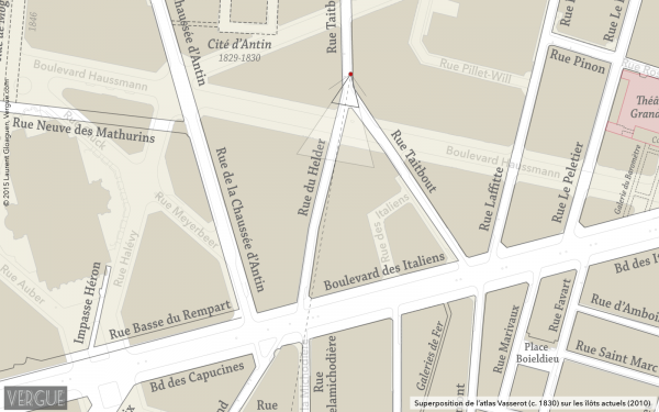 Plan rue du Helder