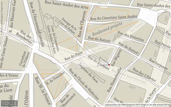 Plan rue du Jardinet