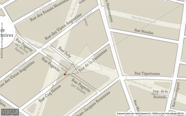 Plan rue de la Jussienne