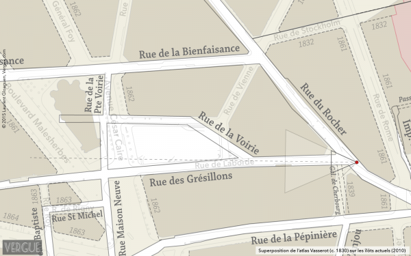 Plan rue de Laborde
