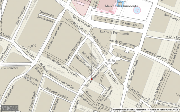 Plan rue des Lavandières