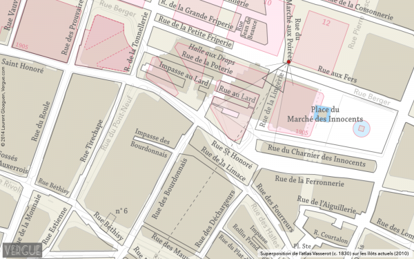 Plan rue de la Lingerie