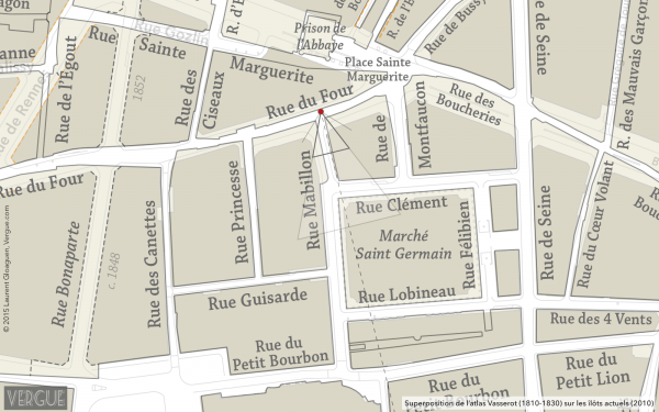 Plan rue Mabillon