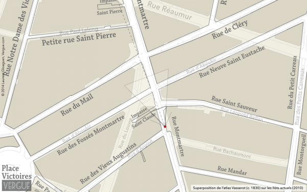 Plan rue Montmartre