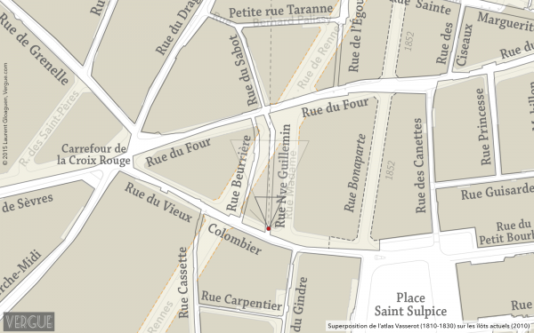 Plan rue Neuve Guillemin